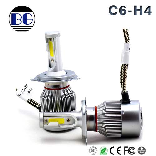 Factory Wholesale price 30W COB Chip Auto lighting C6 LED Headlight
