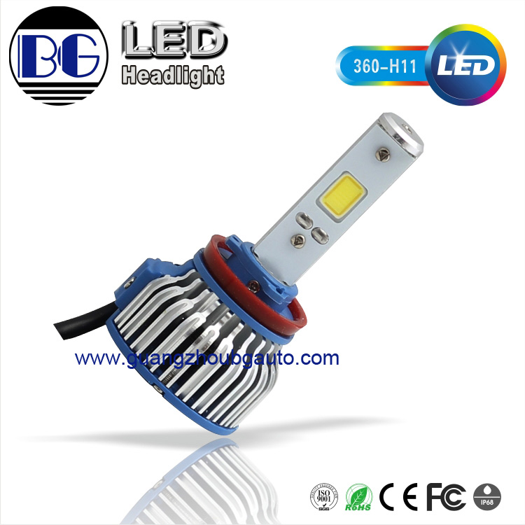 Factory direct 360 LED headlight xenon LED car light 360 led bulb