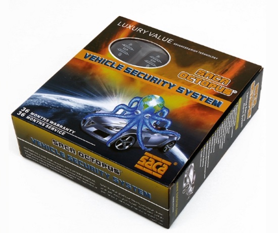 Luxury Value car alarm OCTOPUS VEHICLE SECURITY SYSTEM one way AUTO ALARM kit